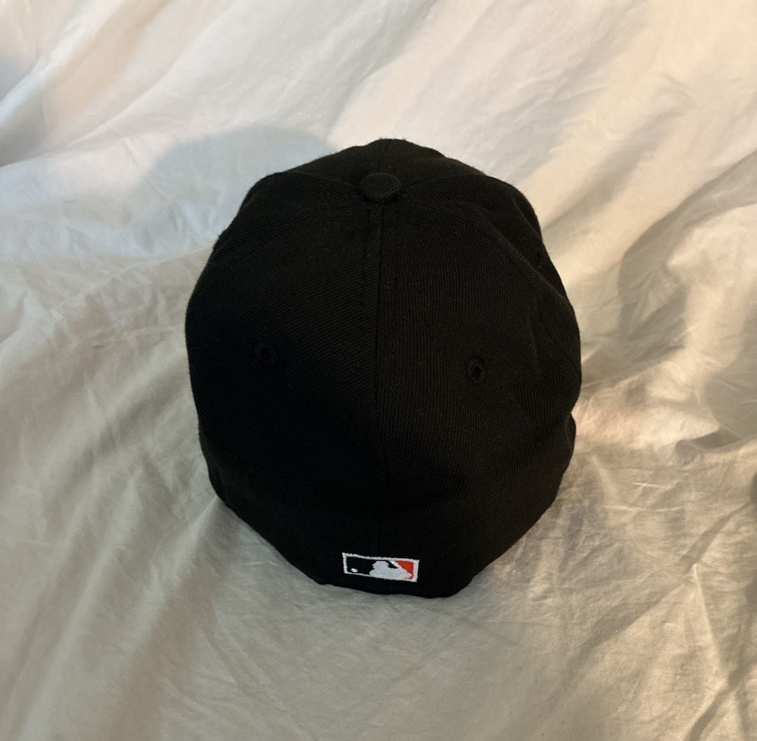 New Era Los Angeles Angels 59FIFTY Size 7 1/4 Fitted Hat Black 50th Anniv 4