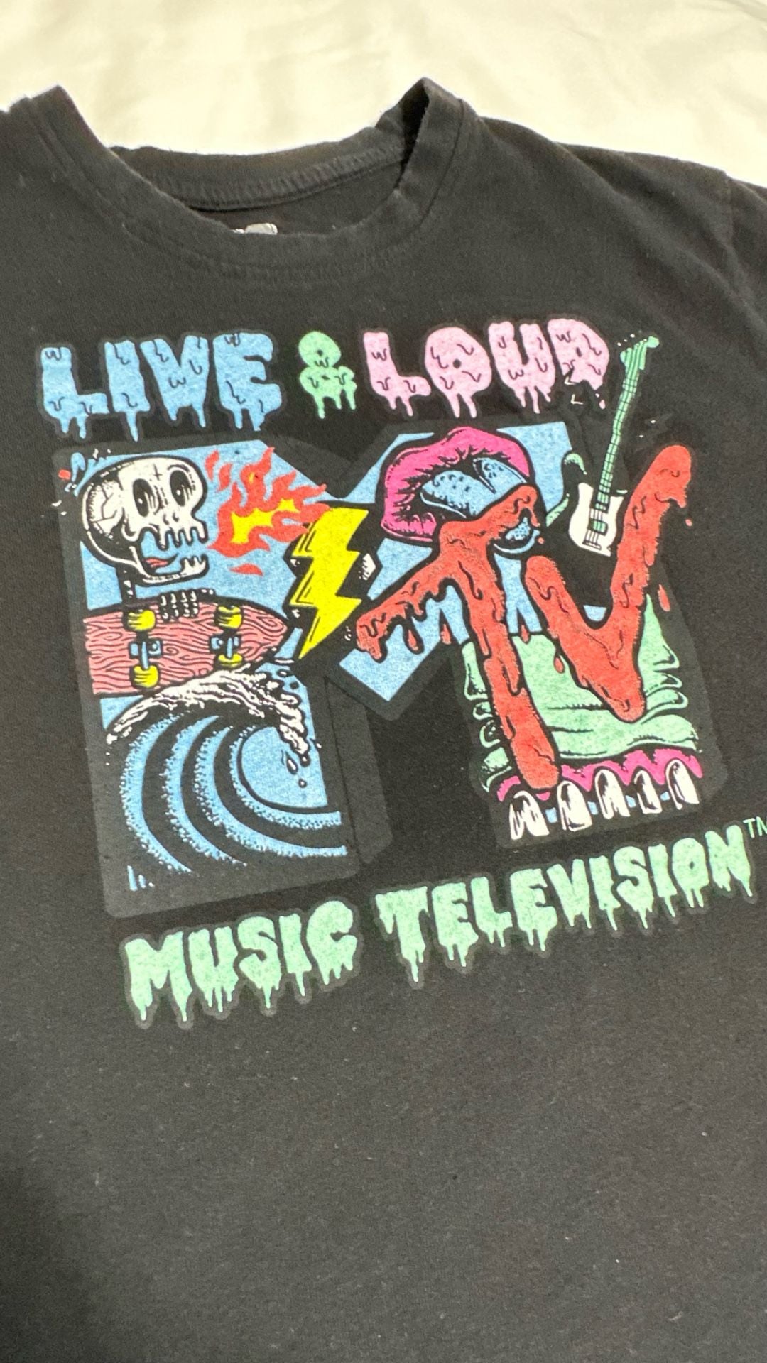 Mtv Music Television Live & Loud Graphic Tee Shirt Size Adult M 3