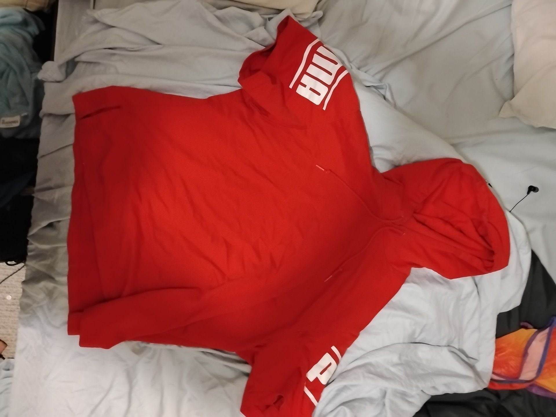 Puma Hoodie Size M Red Pullover Sweatshirt 1