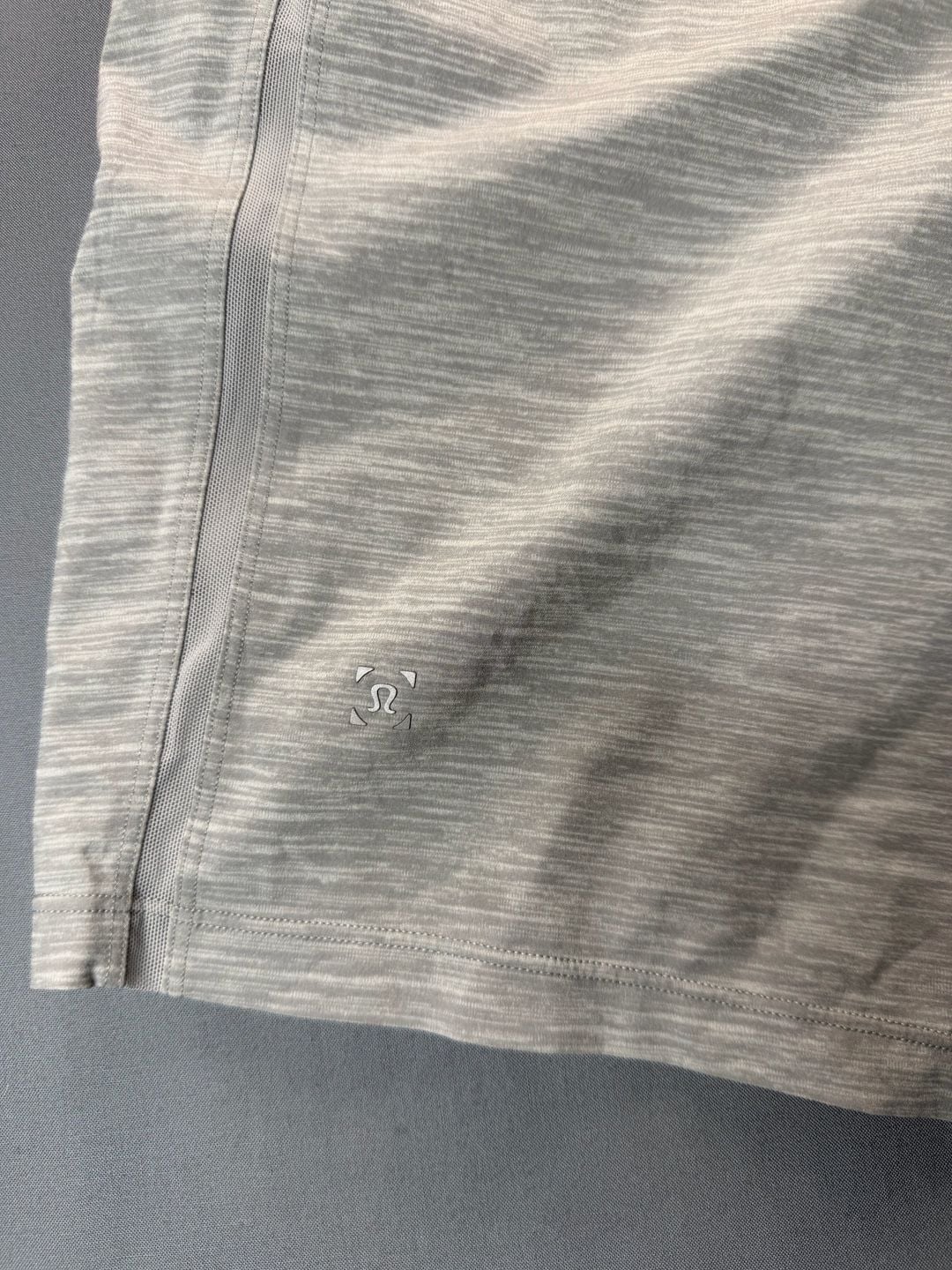 Lululemon Pace Breaker Short Size L Grey Marled Athletic Running Lined 19
