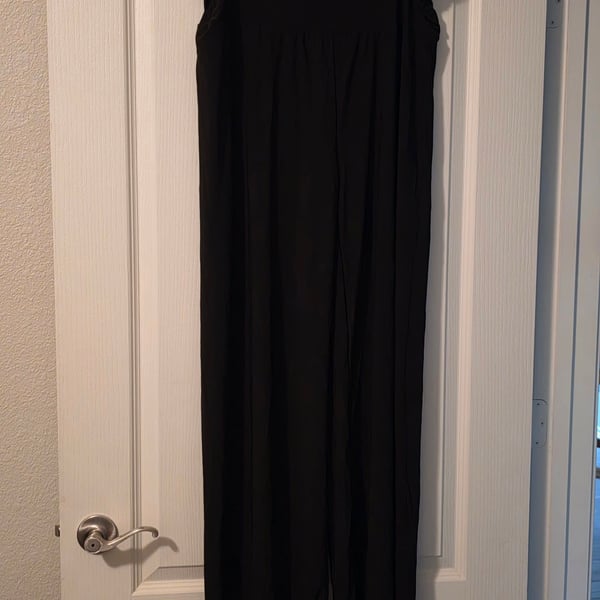 Superline Palazzo Pants 3XL Black Wide Leg Flowy and Stretchy 