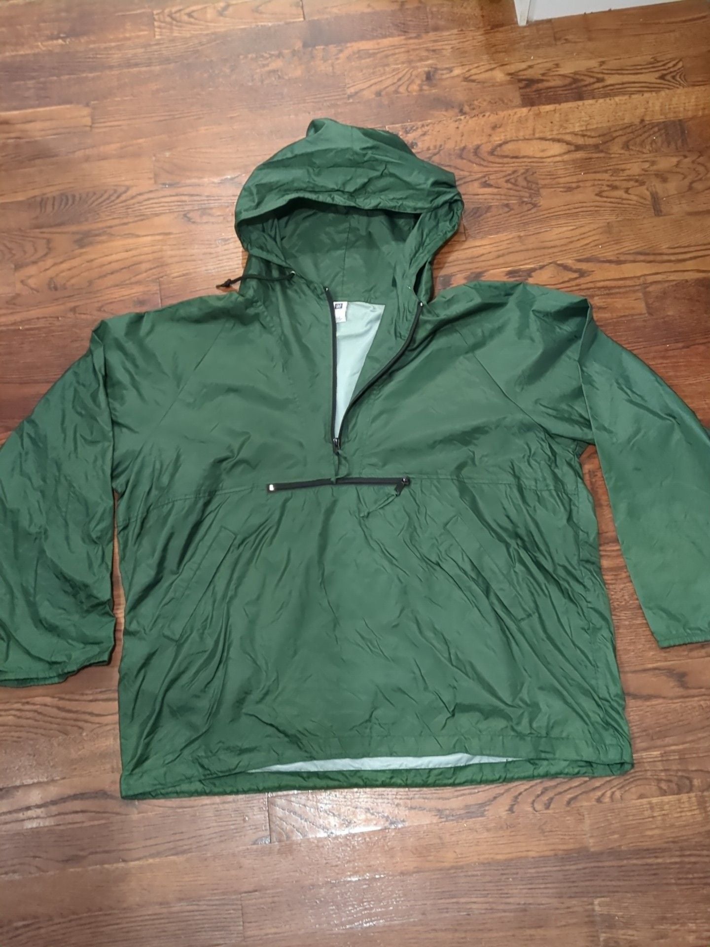 Gap Factory Store Anorak Jacket Size XL Green Nylon Windbreaker 2