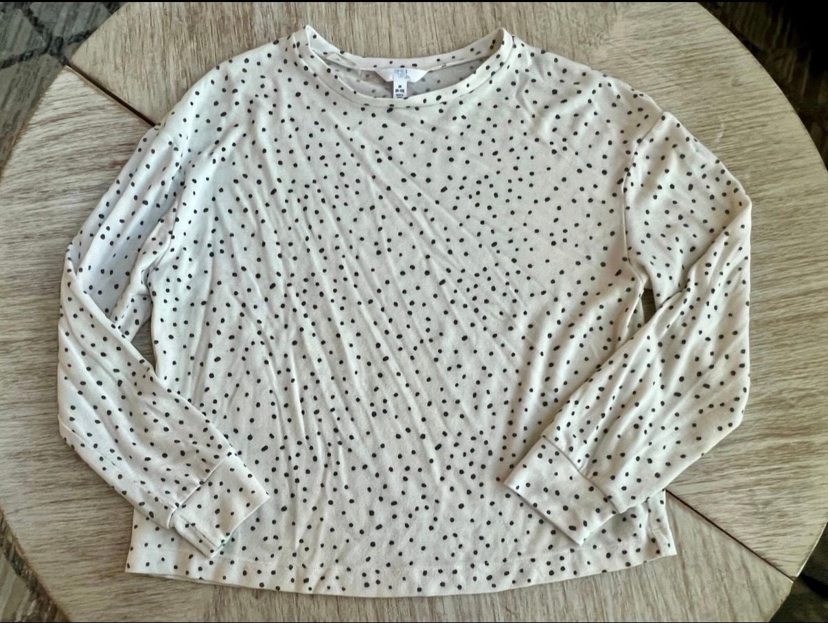 Time And Tru Crewneck Sweater M (8-10) Polka Dot Hacci 2