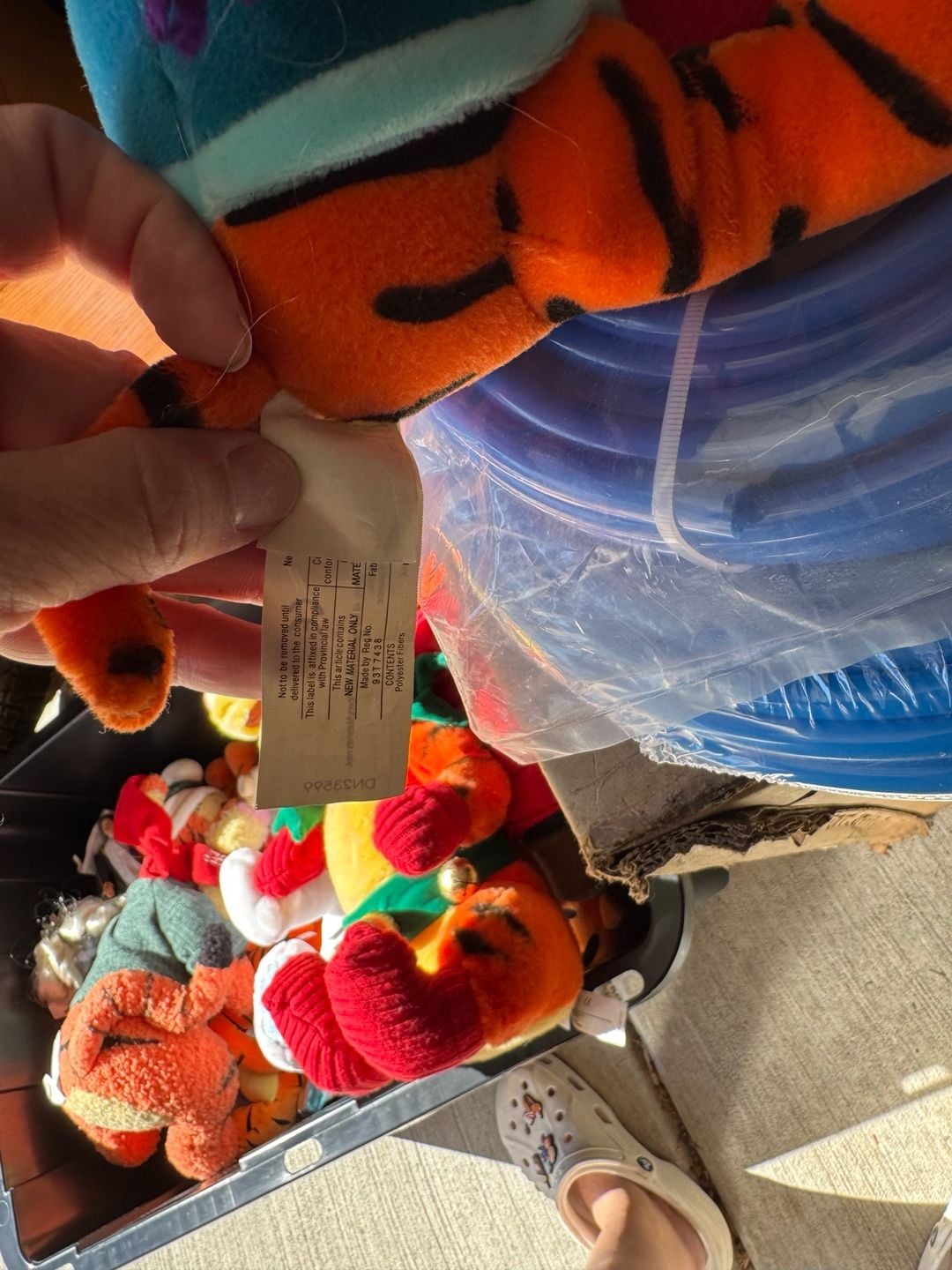 Vintage Disney Store Tigger Plush Holiday Christmas Stocking 3