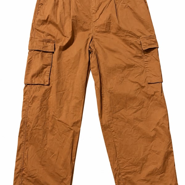 A New Day Cargo Pants Size 12 Brown Stretch