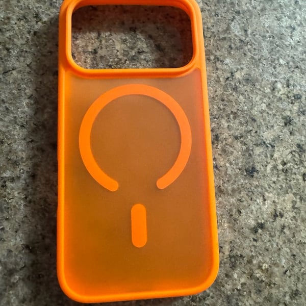 iPhone 17 Pro Max Orange MagSafe Magnetic Phone Case Matte
