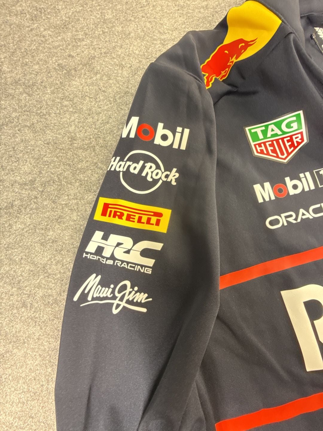 Castore Red Bull Racing 1/4 Zip Midlayer Size S Navy 5