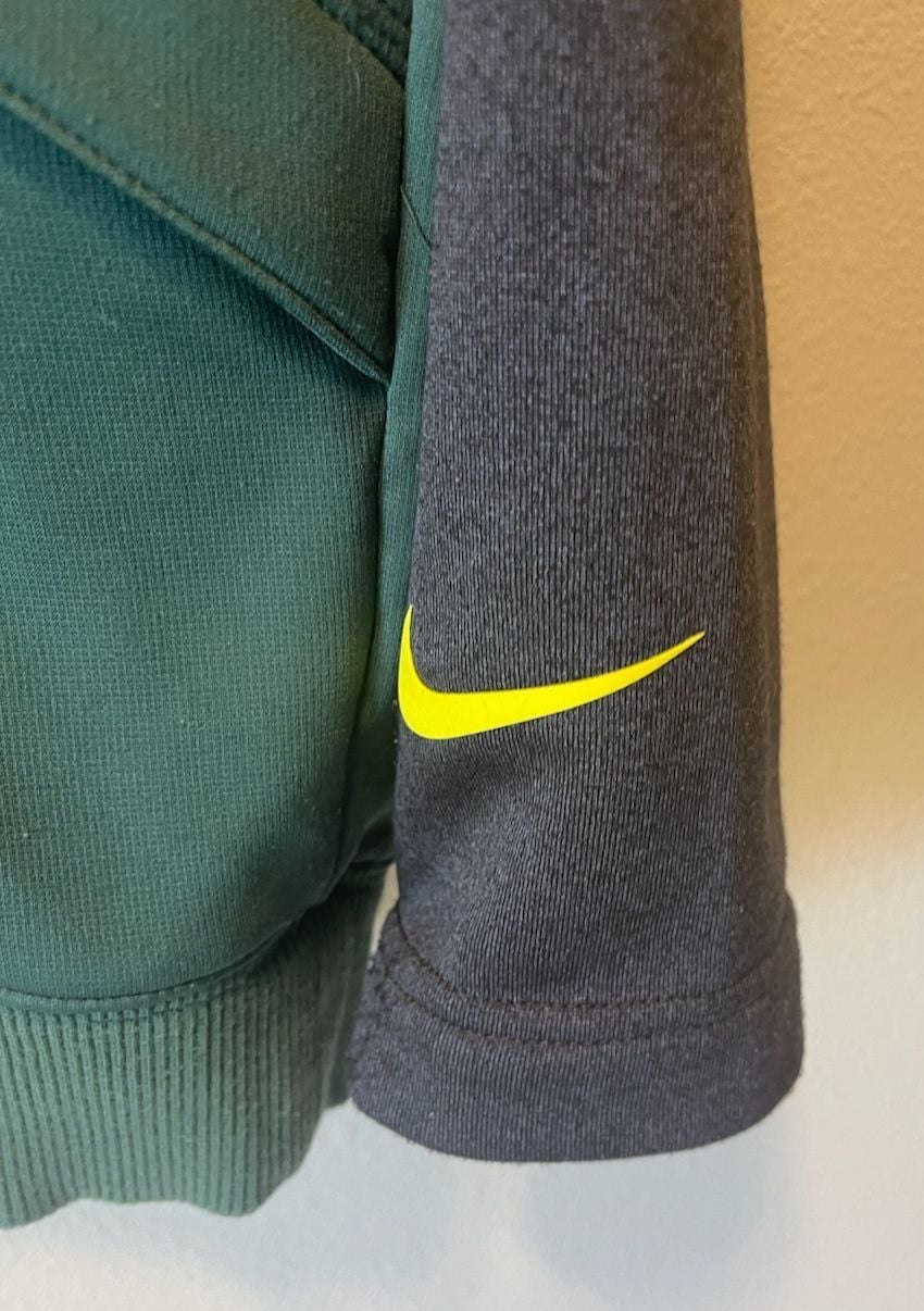 Nike Oregon Ducks Full Zip Jacket Size XL Green Gray 4