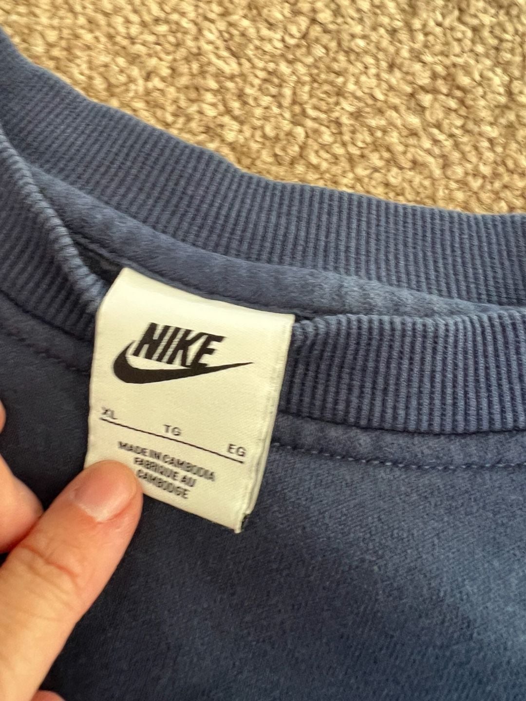Nike Graphic Crewneck Sweatshirt Size youth XL Blue 3