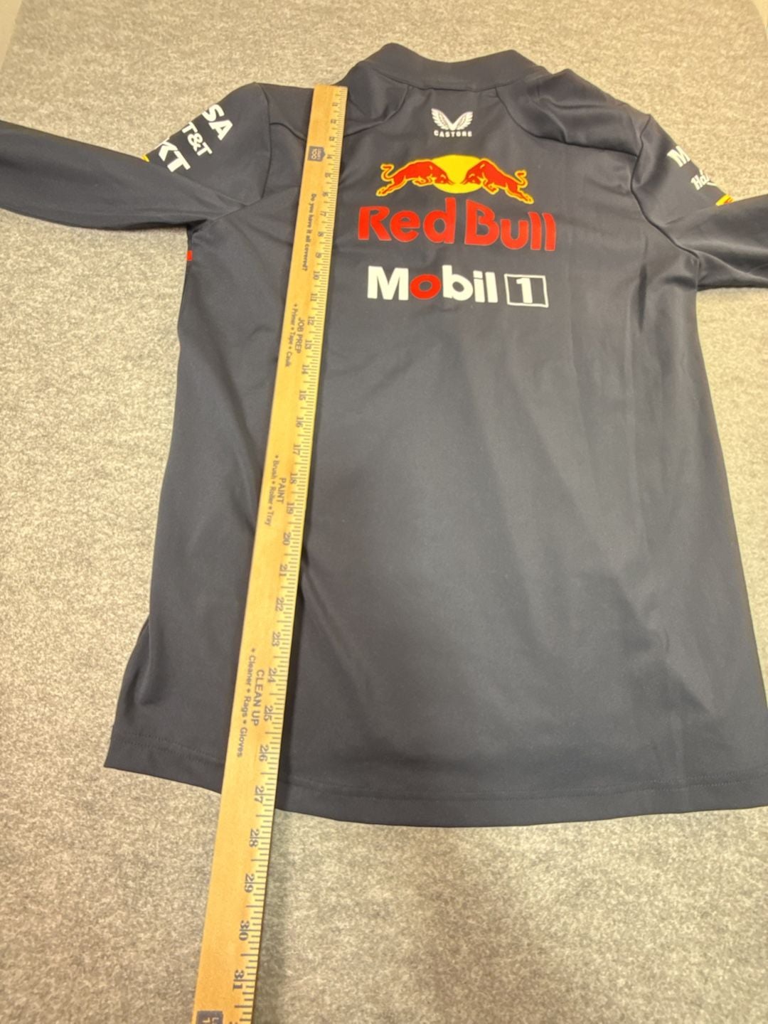 Castore Red Bull Racing 1/4 Zip Midlayer Size S Navy 9