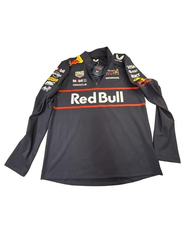 Castore Red Bull Racing 1/4 Zip Midlayer Size S Navy 2