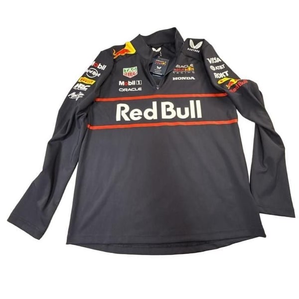 Castore Red Bull Racing 1/4 Zip Midlayer Size S Navy