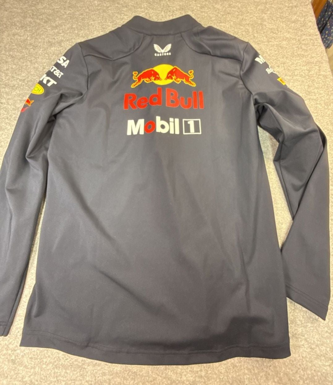 Castore Red Bull Racing 1/4 Zip Midlayer Size S Navy 7
