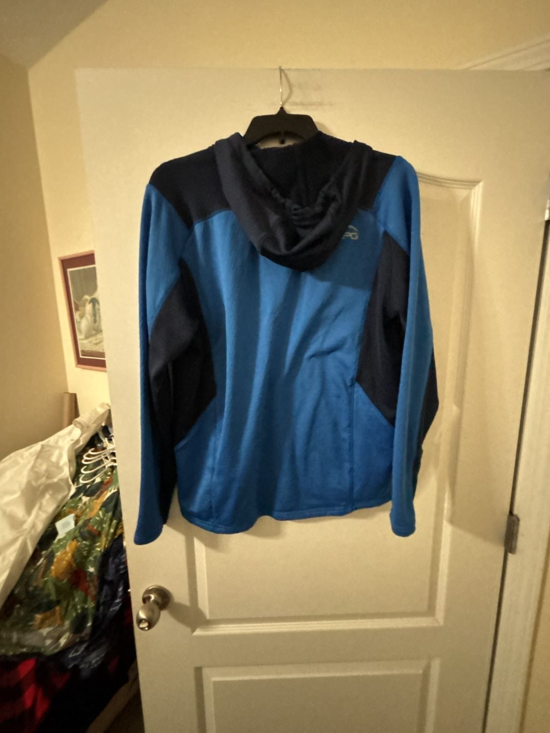 Cabela's XPG Hoodie Size L/G Blue Black 1/4 Zip Pullover 5