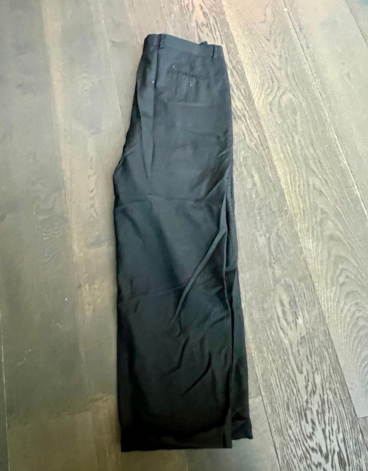 Louis Raphael Pleated Dress Pants Size 38 Black Pure Wool 3