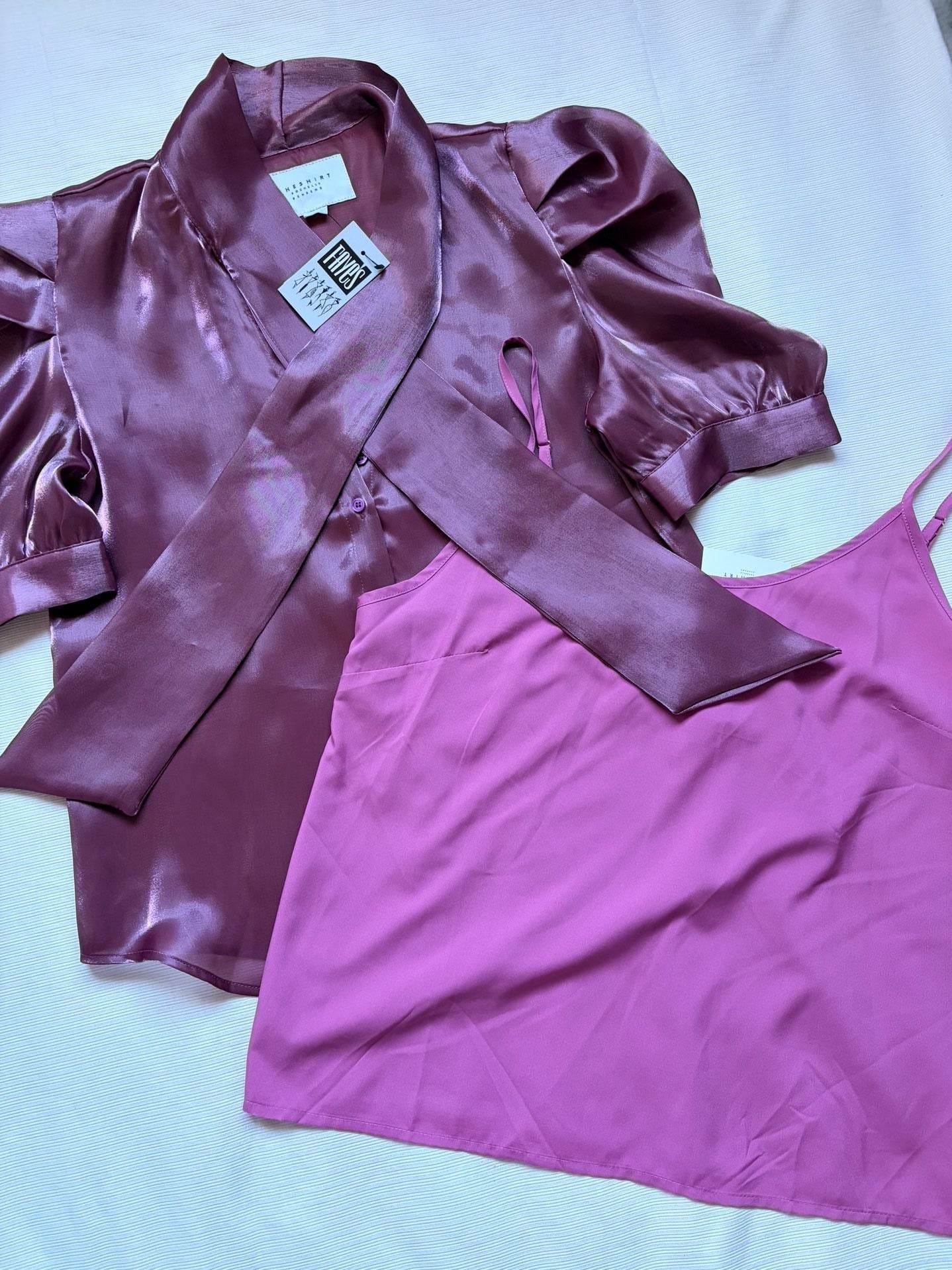 The Shirt Rochelle Behrens The French Bow Shirt Size M Wine 1