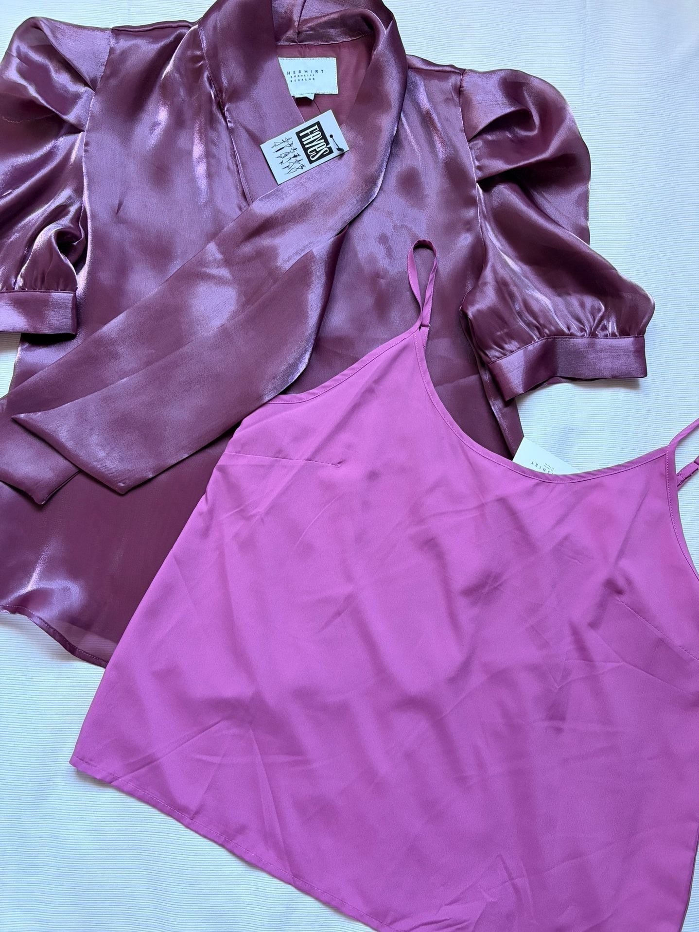 The Shirt Rochelle Behrens The French Bow Shirt Size M Wine 2