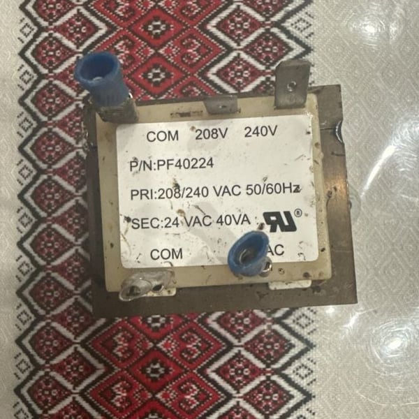 Packard Pf40224 Class II Foot Mount Transformer 208/240v 24v 40va s2