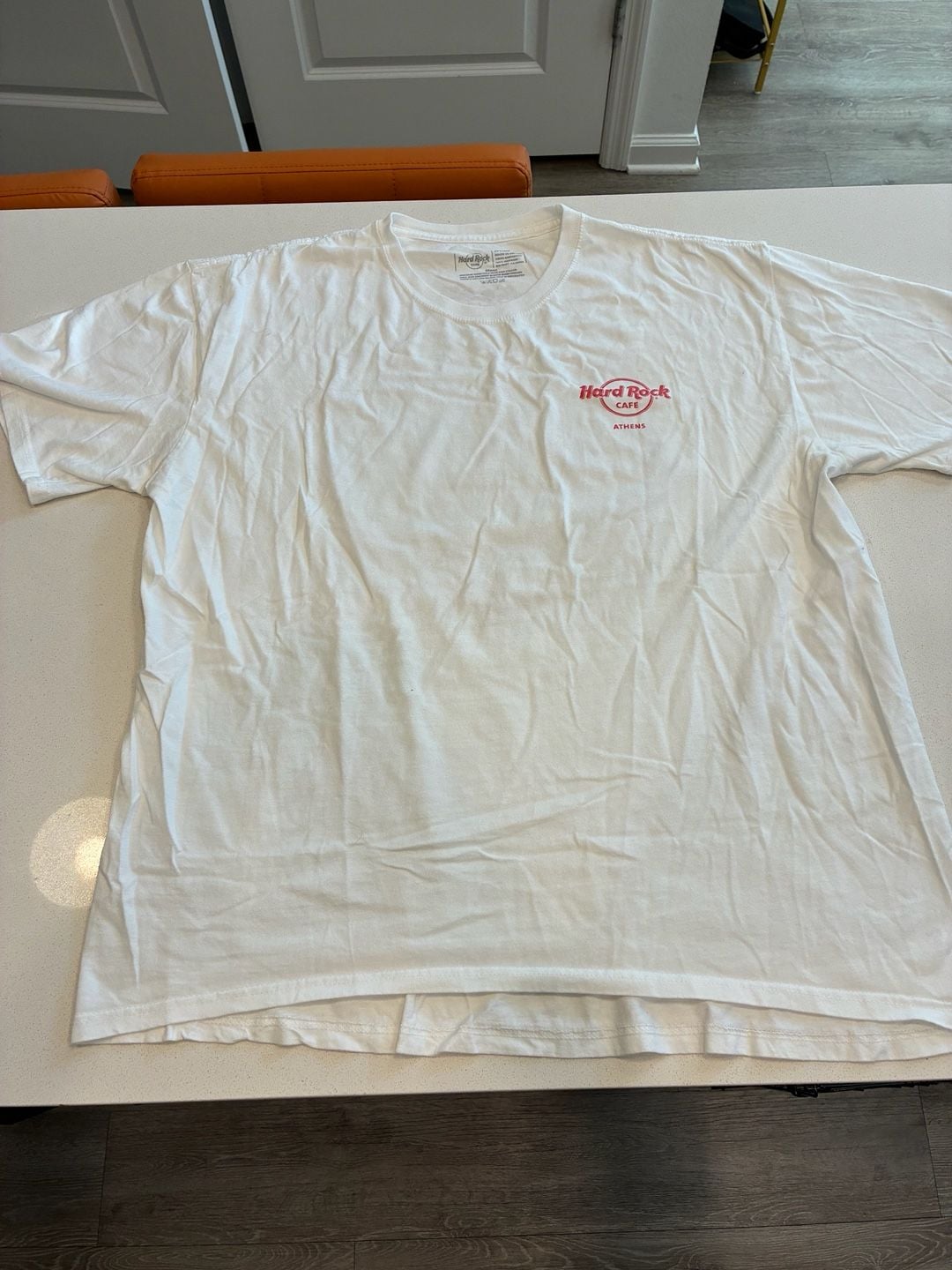 Hard Rock Cafe Athens T-Shirt XX Large White Cotton 3