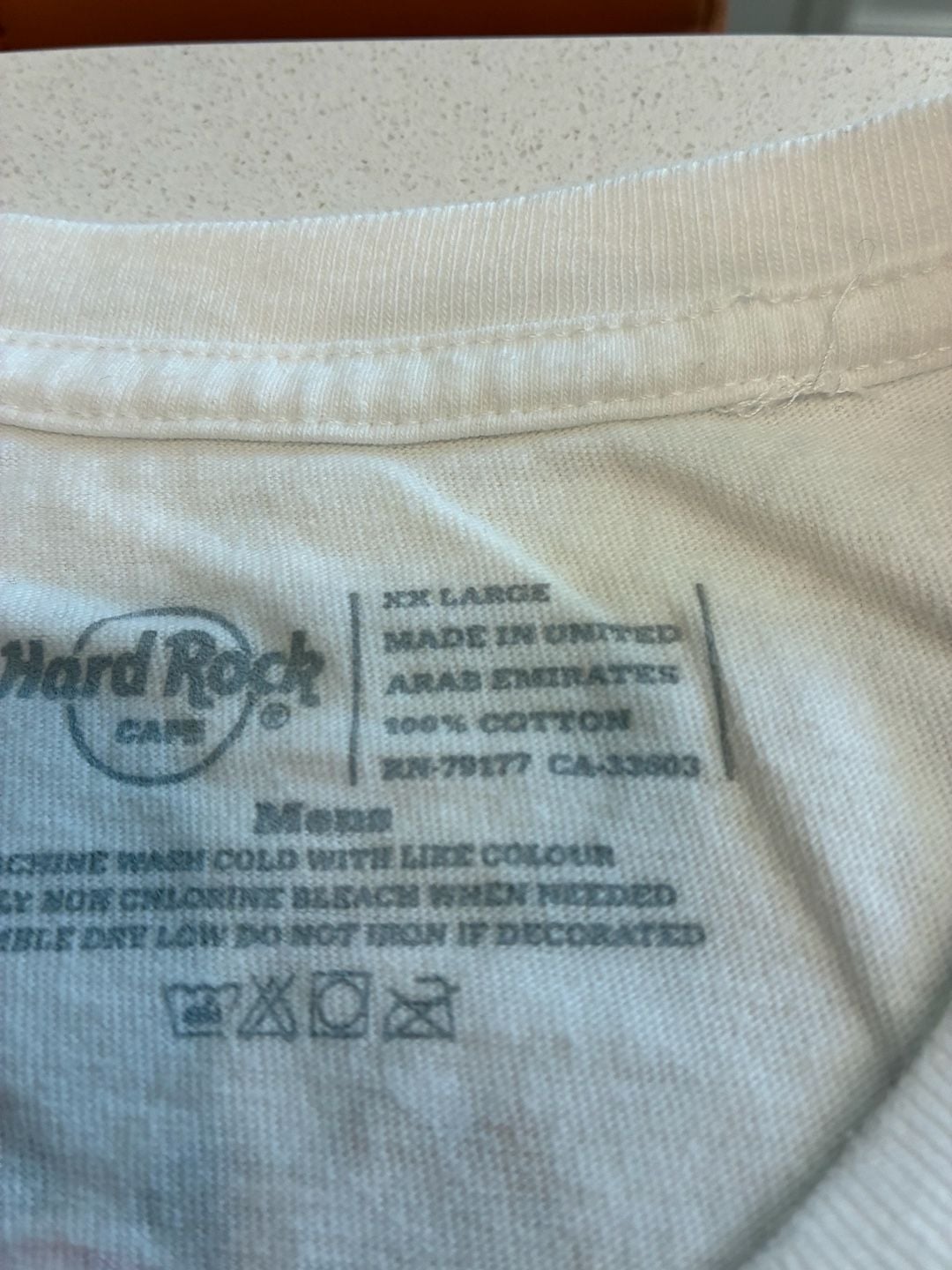 Hard Rock Cafe Athens T-Shirt XX Large White Cotton 4