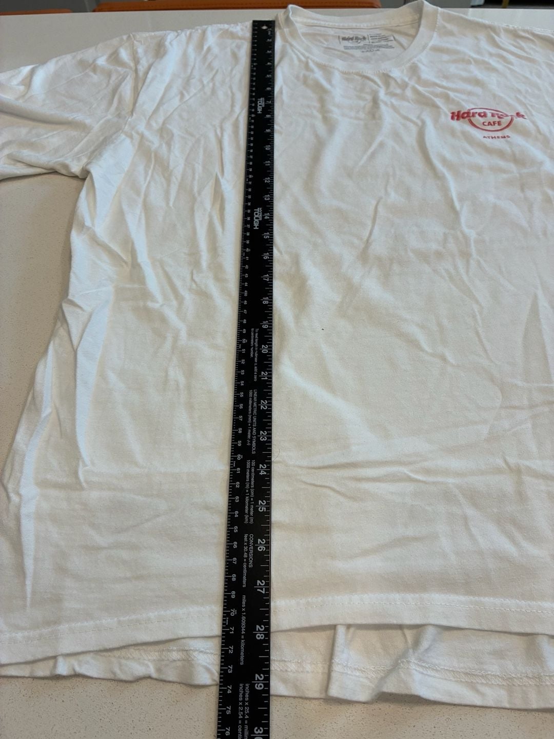 Hard Rock Cafe Athens T-Shirt XX Large White Cotton 7