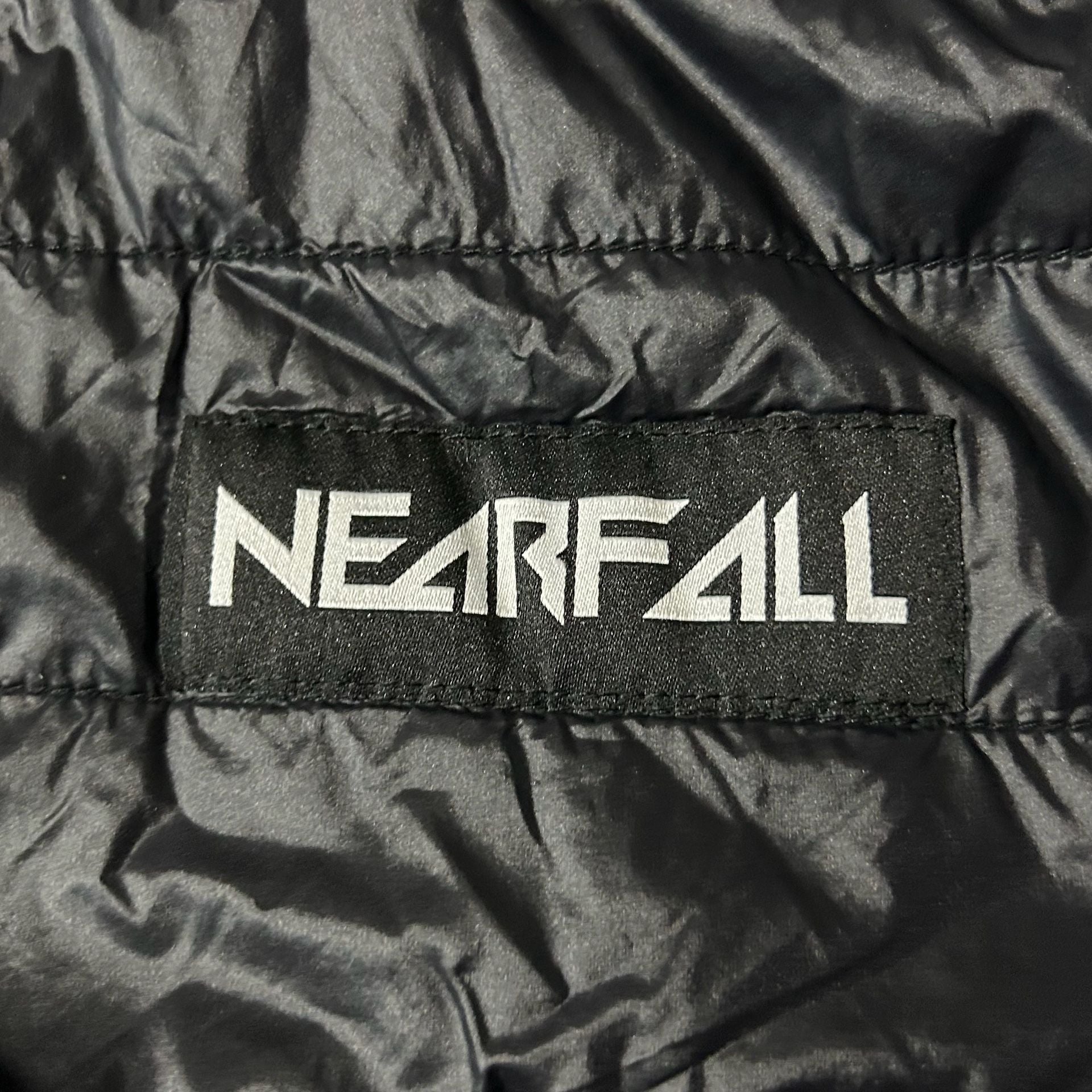 Nearfall Hoodie Size M Black Puffer Quilted 1/4 Zip Pullover 11