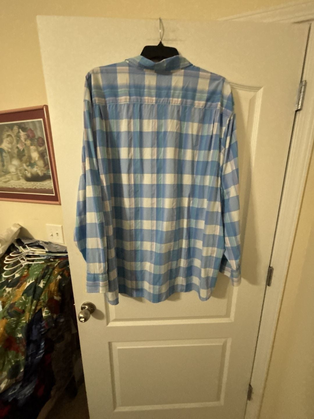 Tommy Bahama The Siesta Key Plaid Long Sleeve Shirt Size 4XLB Blue 7