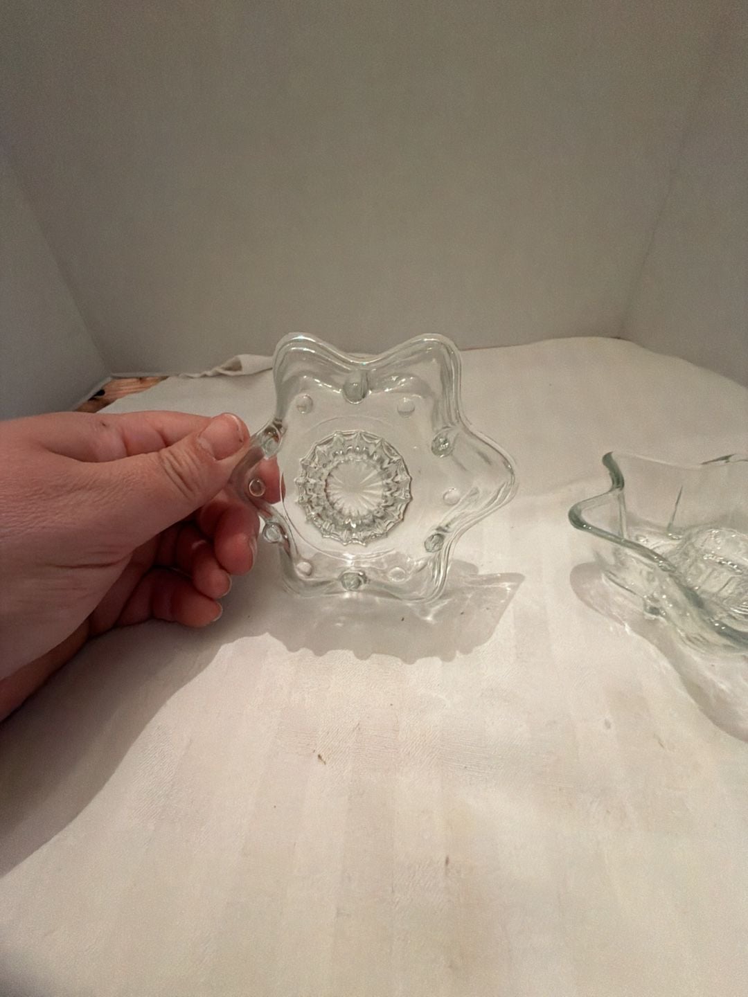 Anchor Hocking Star Shape Glass Taper Candle Holder 3