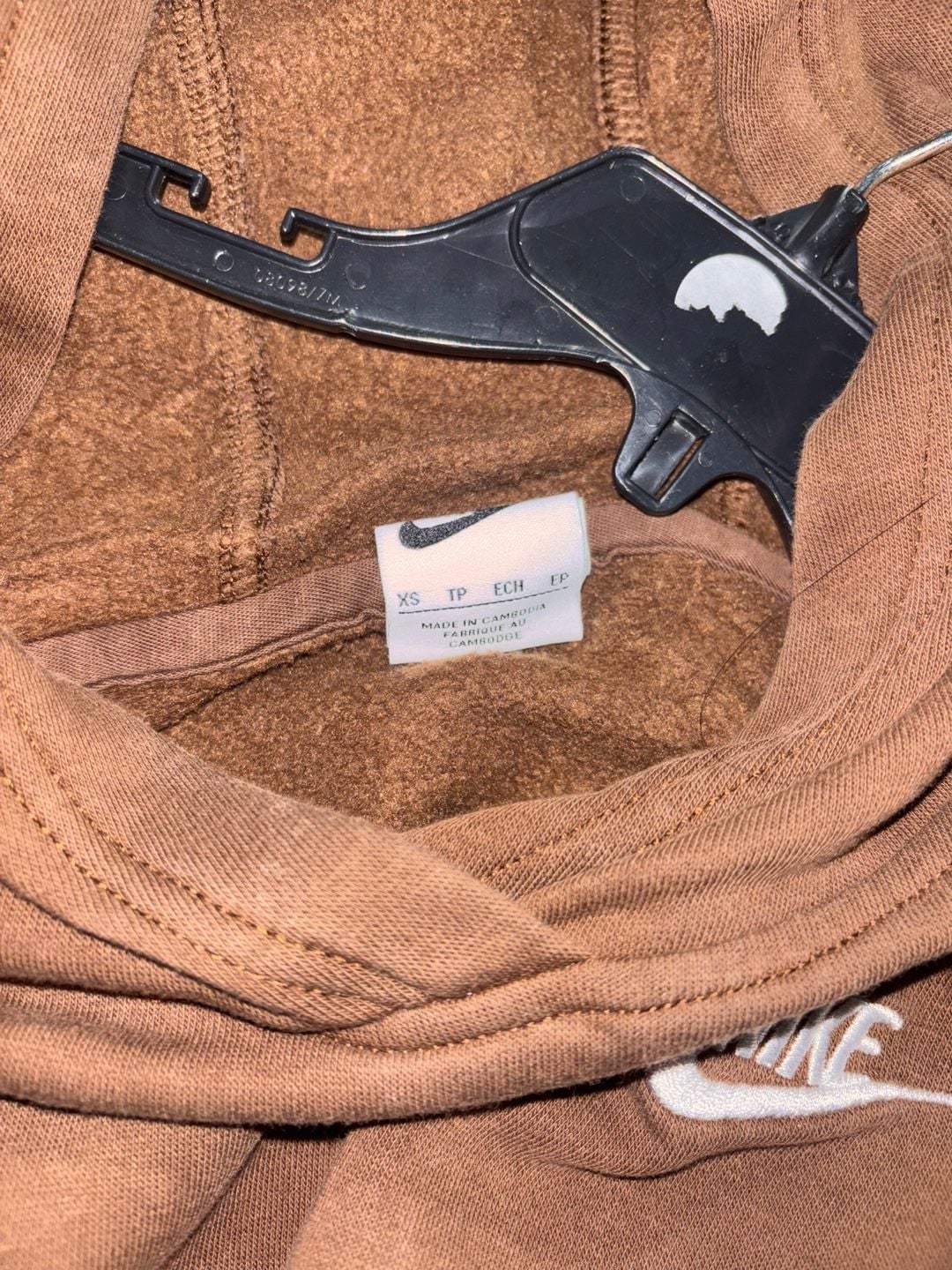 Kids Nike Hoodie Brown Pullover Sweatshirt 4