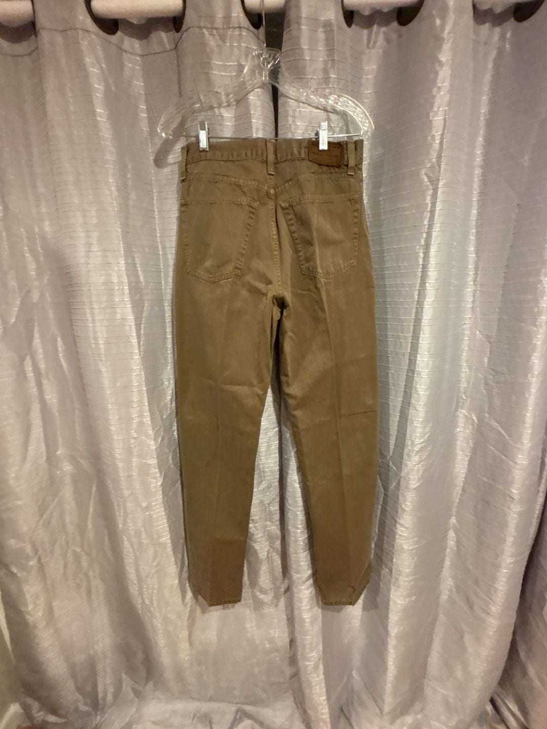 Banana Republic Laredo Pants Size 32L Khaki Brown Cotton Button Fly 6