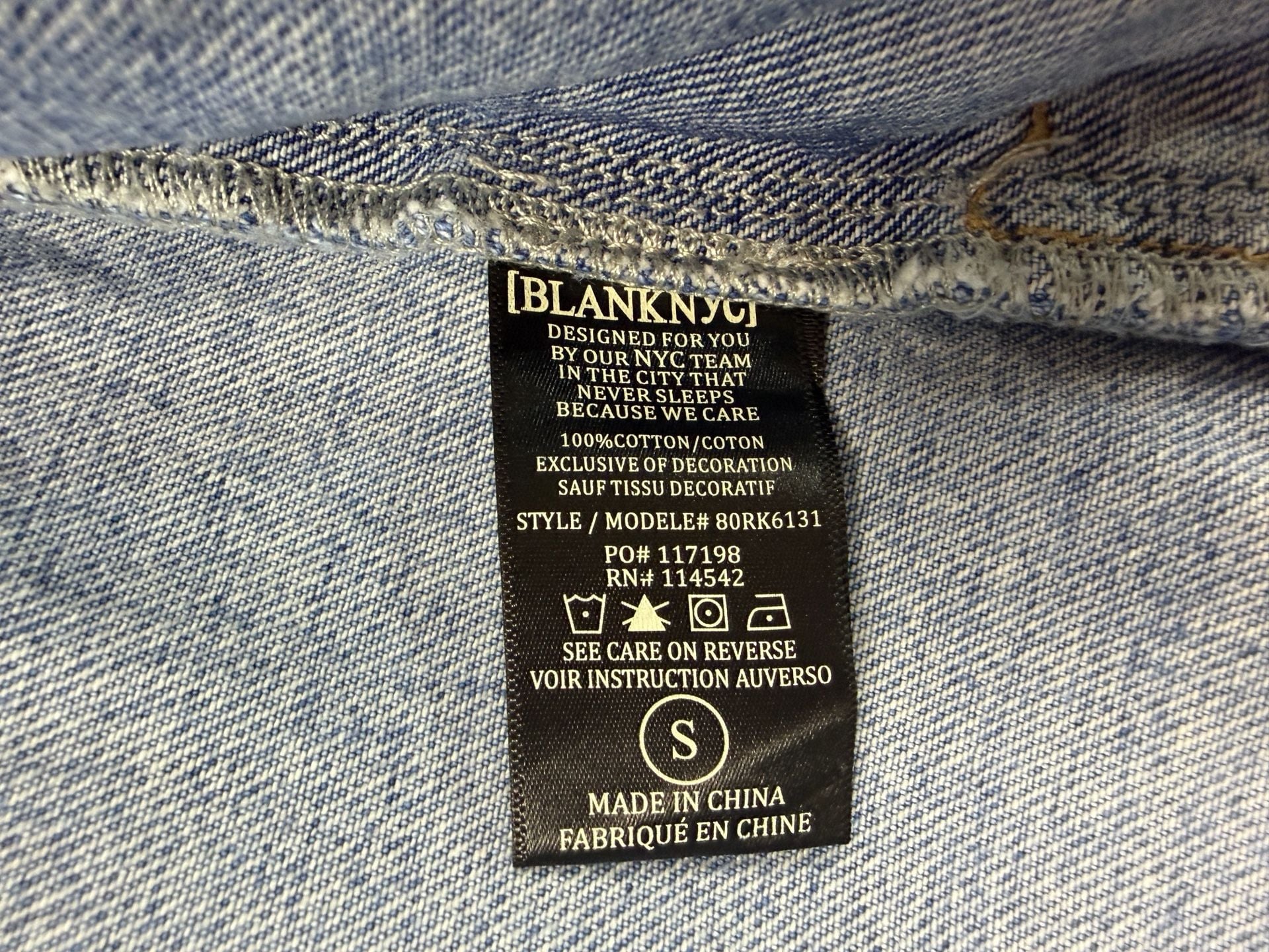 BLANKNYC Colorblock Denim Shacket S 10