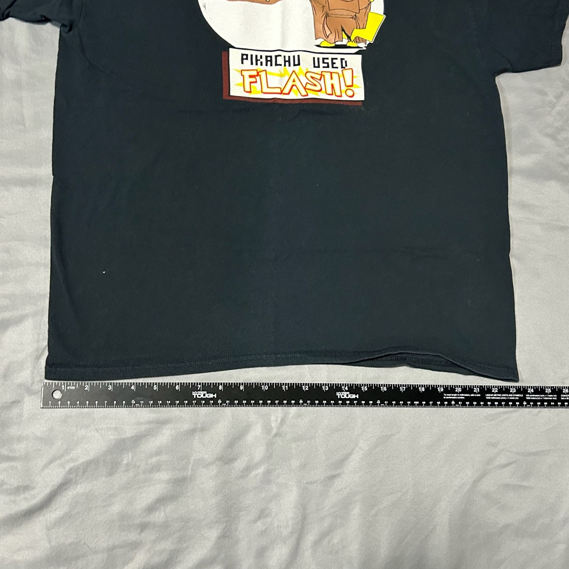 Gildan Pikachu Used Flash Pokemon Meme Diglett T-Shirt Size XL Black 6