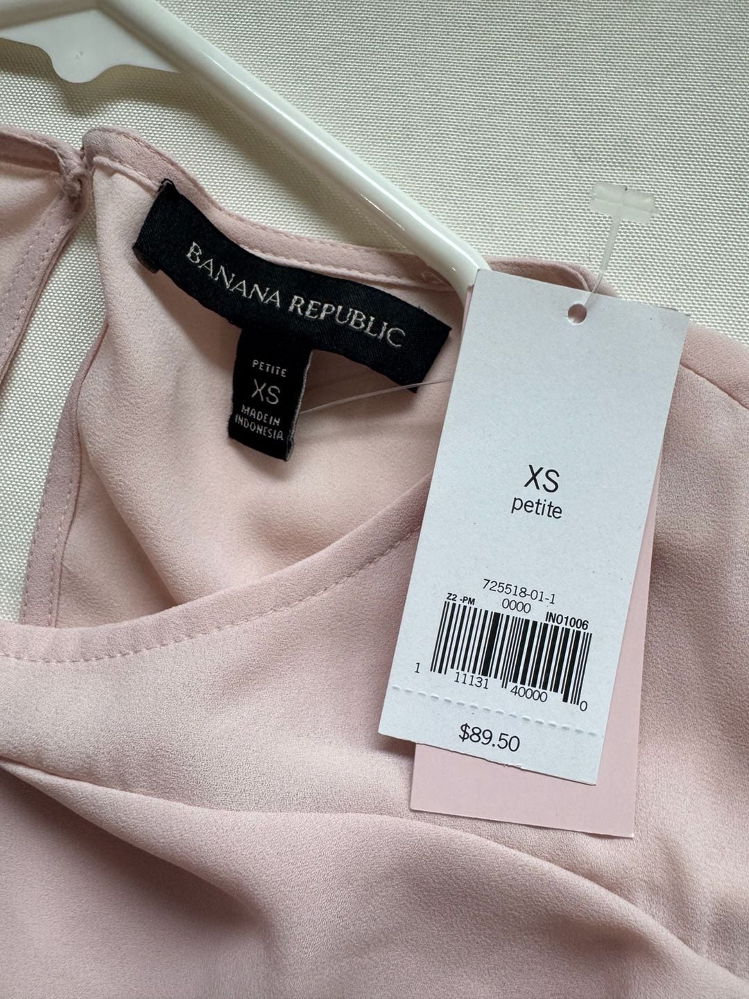 Banana Republic Pink Ruffle Blouse Romantic Coquette Workwear Petite XS 5
