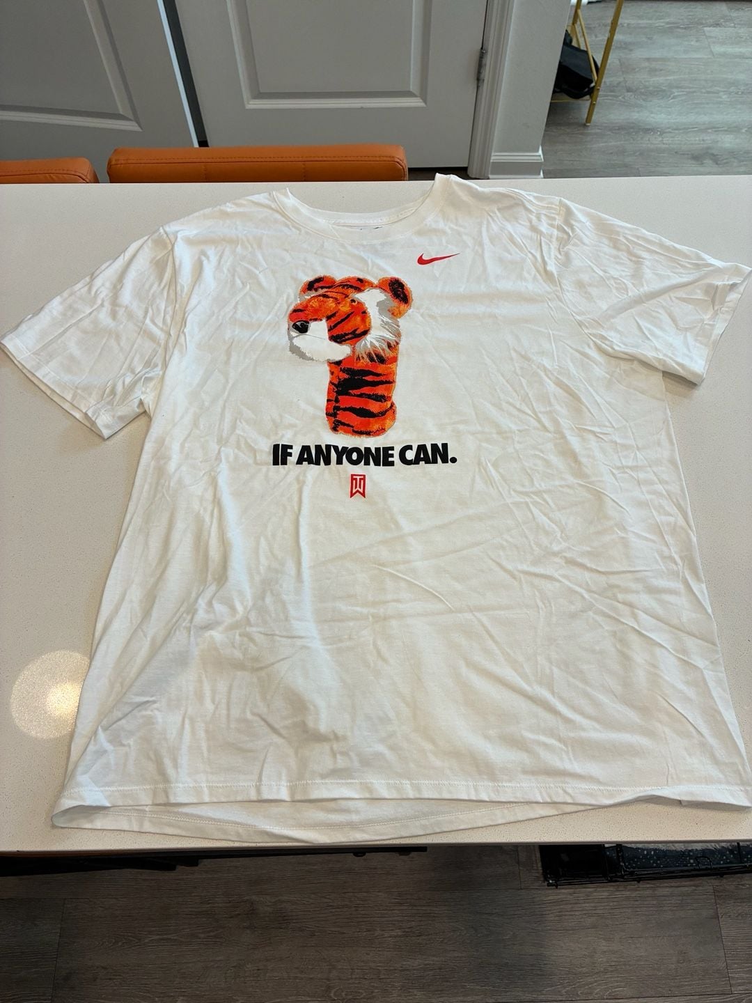 Nike Tiger Woods If Anyone Can T-Shirt Size XXL White 2