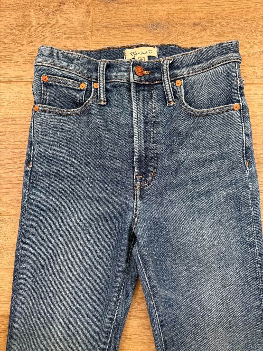 Madewell The Perfect Vintage Jeans Size 26 High Rise Medium Wash Tapered 4