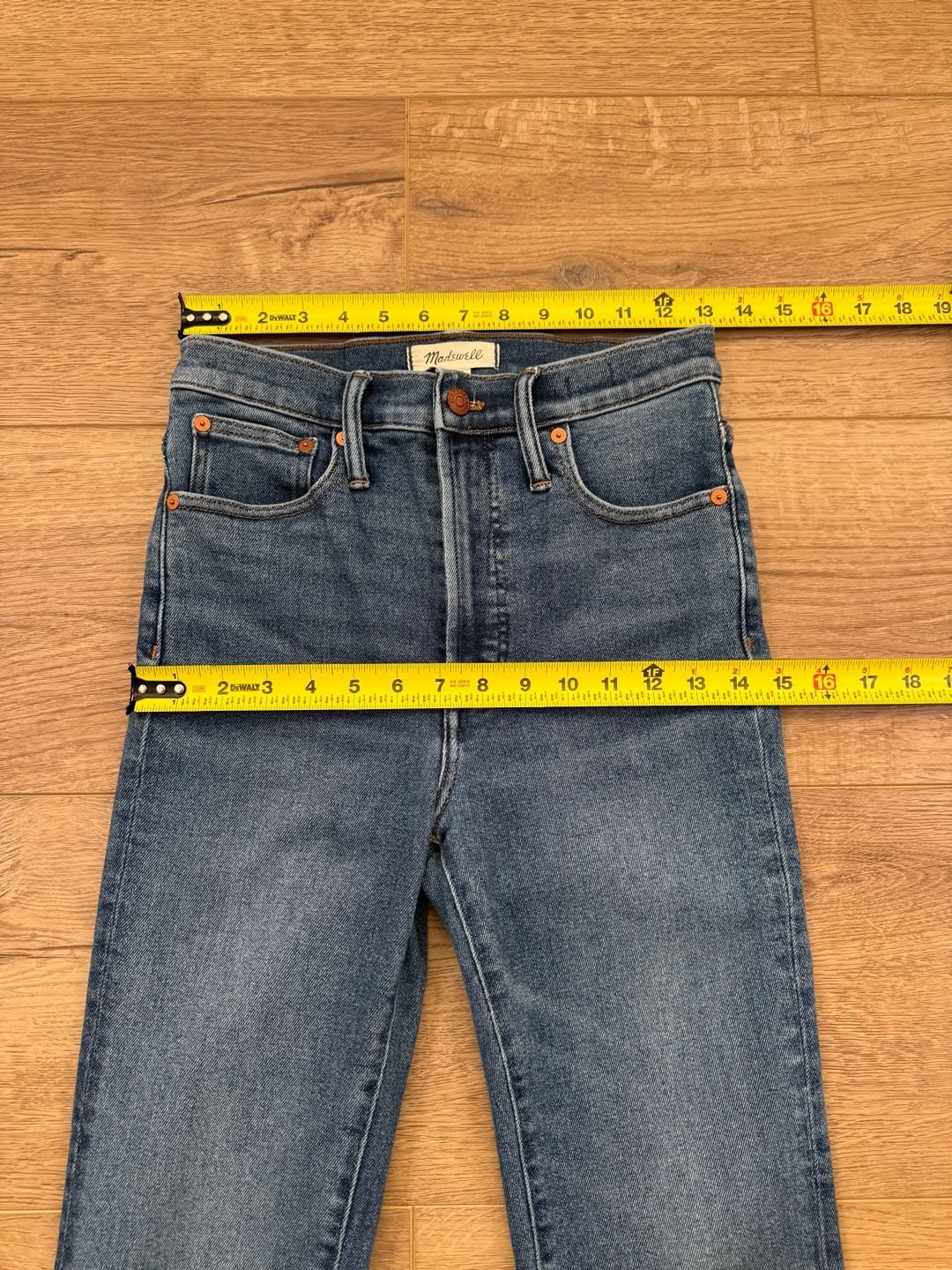 Madewell The Perfect Vintage Jeans Size 26 High Rise Medium Wash Tapered 8