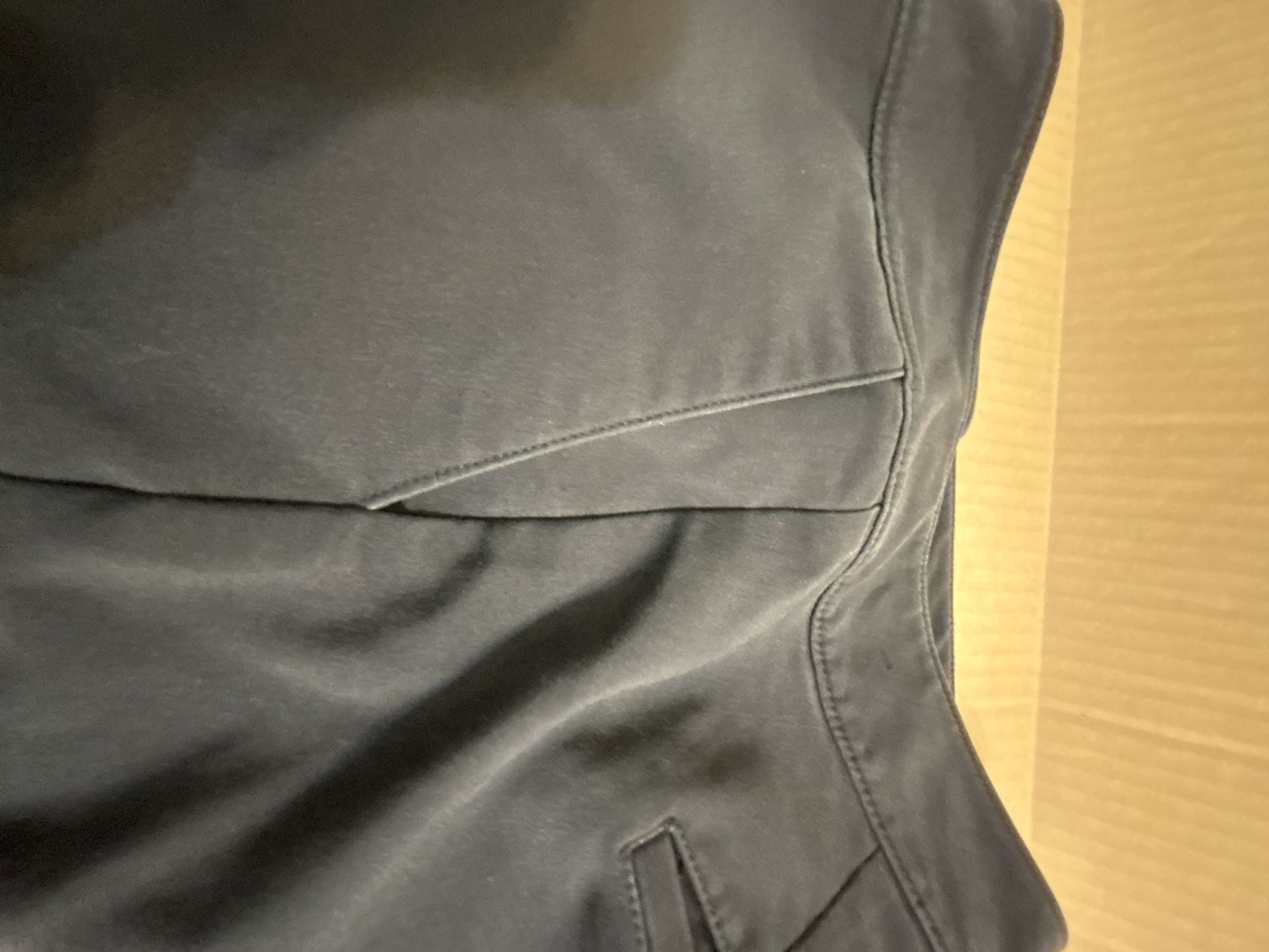 Ann Taylor Factory Pants Size 4 Navy Blue Ankle Work Trousers Button Hem 8