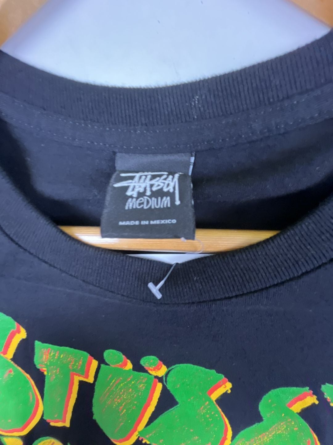 Stüssy Graphic T-Shirt Size Medium Black Kona Gold Hawaii Aloha OF 4