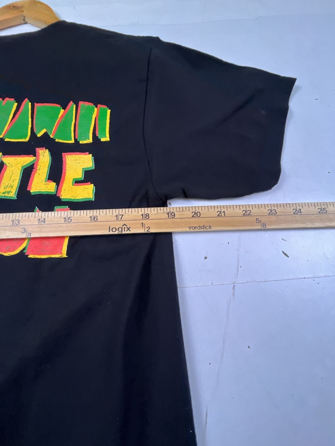 Stüssy Graphic T-Shirt Size Medium Black Kona Gold Hawaii Aloha OF 6