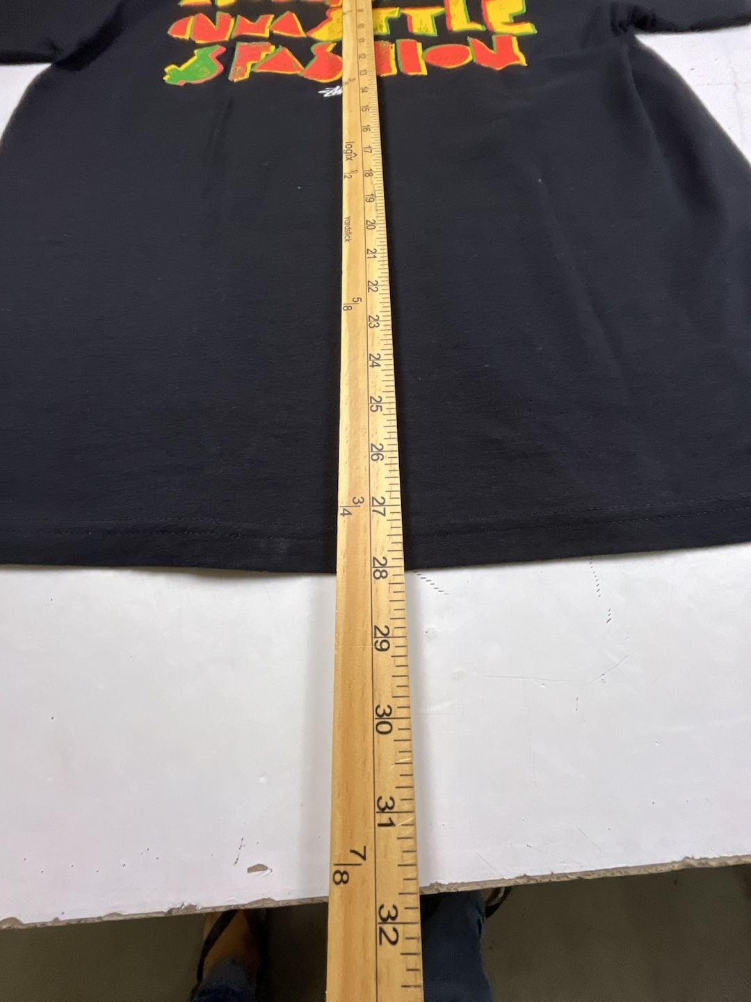 Stüssy Graphic T-Shirt Size Medium Black Kona Gold Hawaii Aloha OF 7