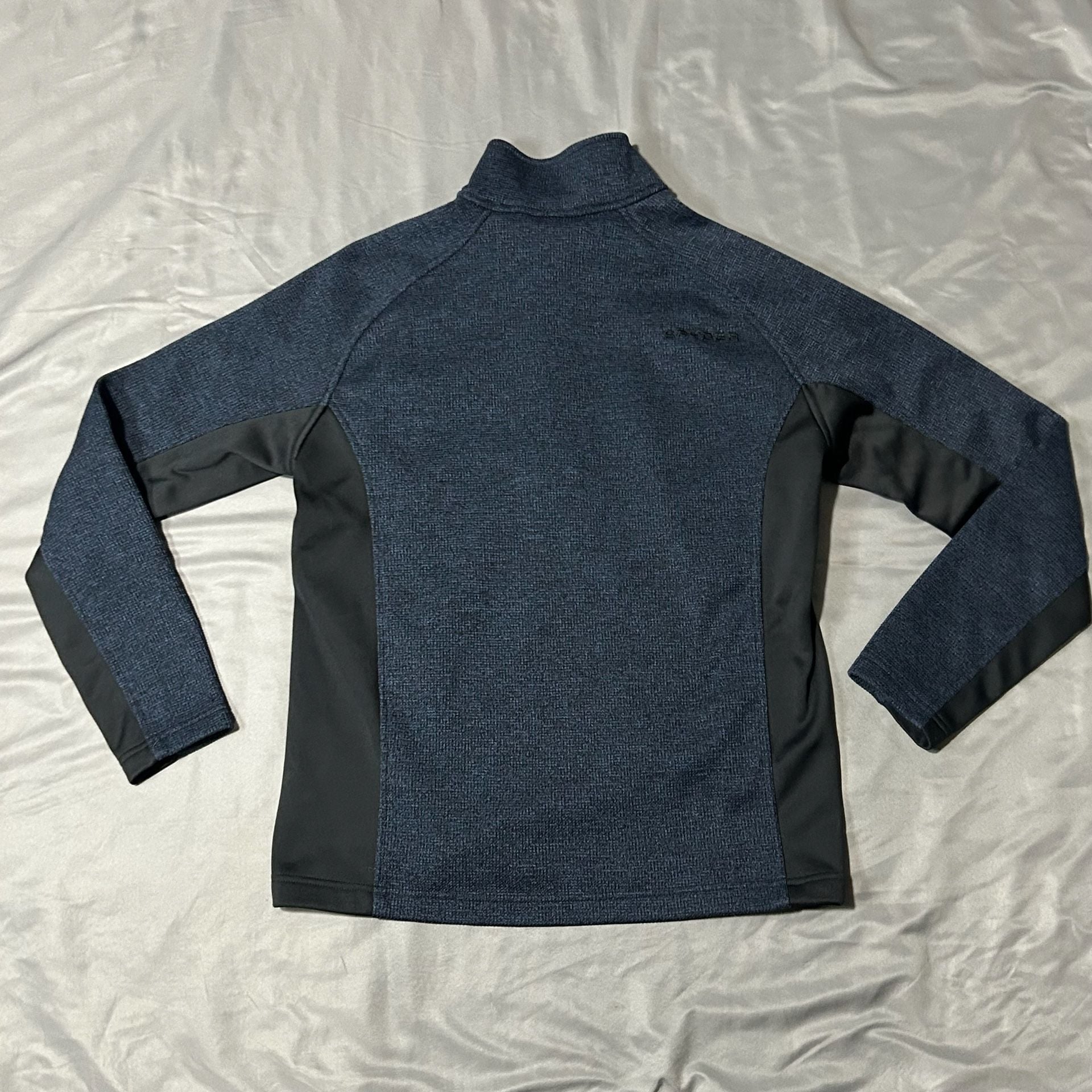 Spyder Outbound 1/2 Zip Fleece Pullover Blue Black 3