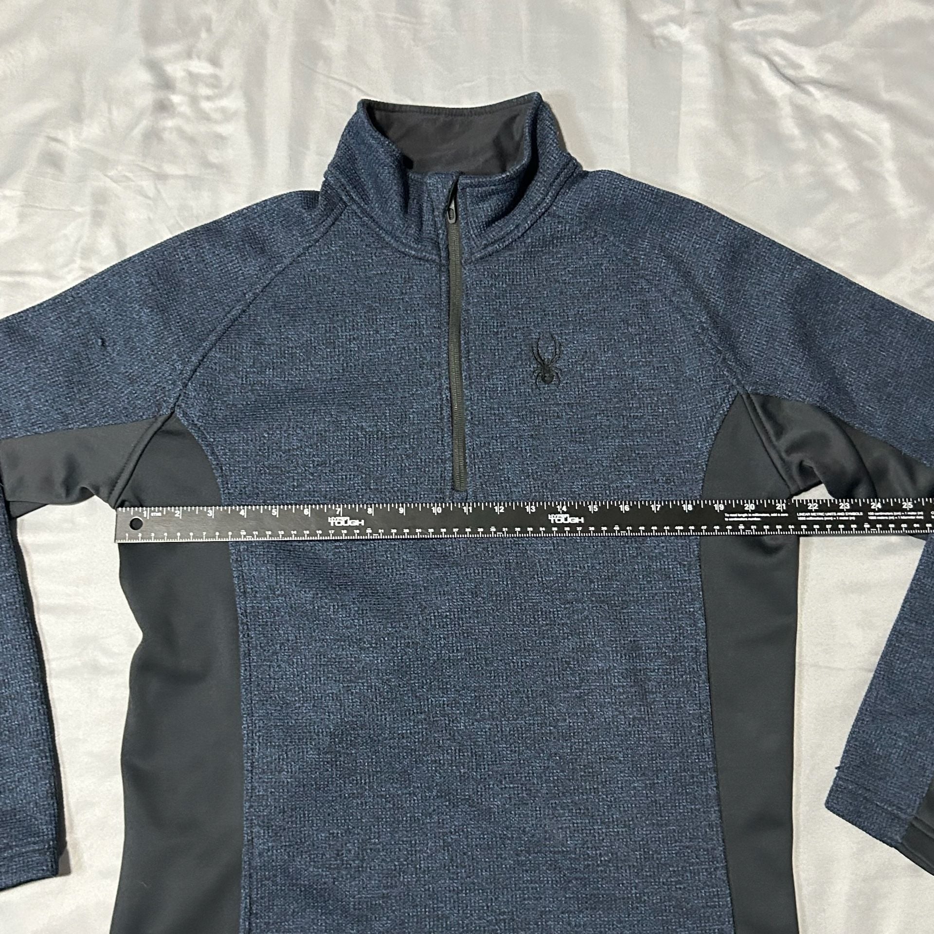 Spyder Outbound 1/2 Zip Fleece Pullover Blue Black 6