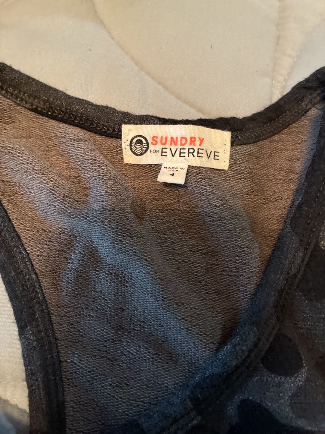 Sundry For Evereve Camo Romper Size 4/XL Grey Black Sleeveless A809 7
