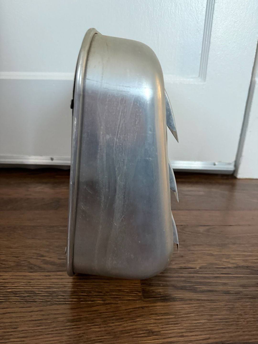 Vintage 1950s 1960s Aluminum Kitchen Wrap Paper Towel Dispenser Wall Mount Silver 3
