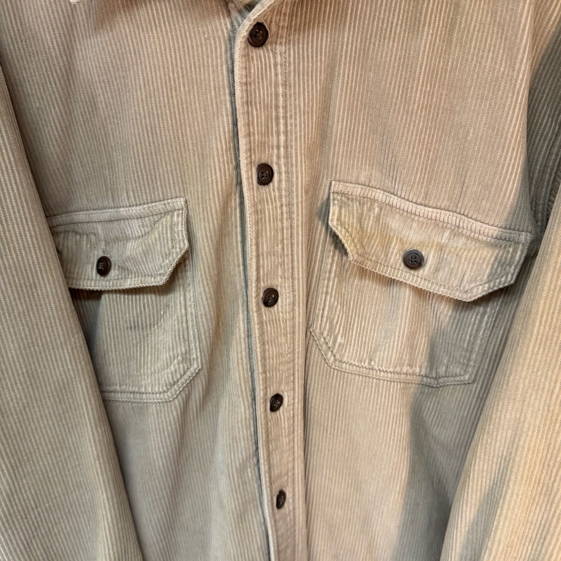 World Island Corduroy Fleece Lined Shirt Jacket Beige 6