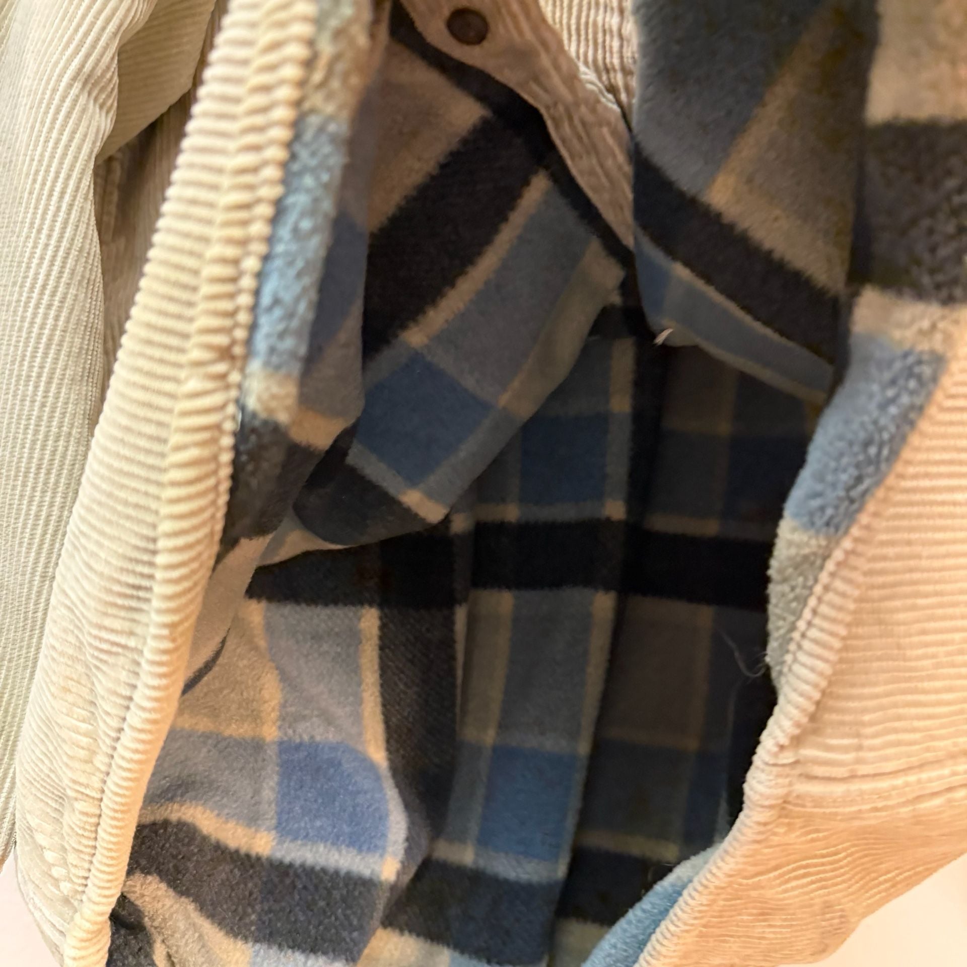 World Island Corduroy Fleece Lined Shirt Jacket Beige 7