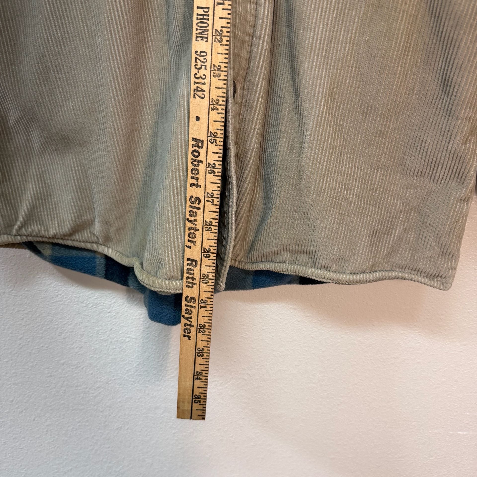 World Island Corduroy Fleece Lined Shirt Jacket Beige 9