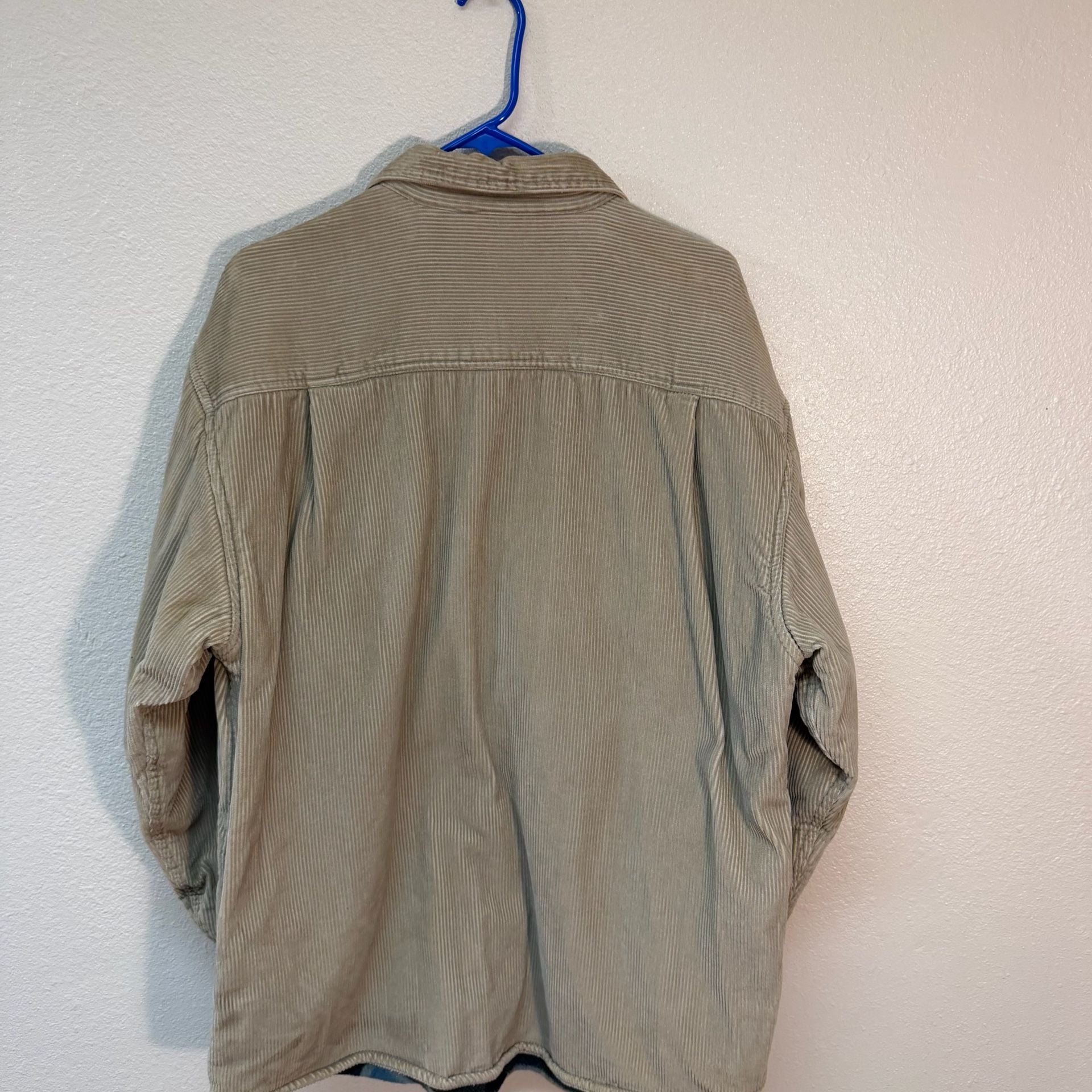 World Island Corduroy Fleece Lined Shirt Jacket Beige 11