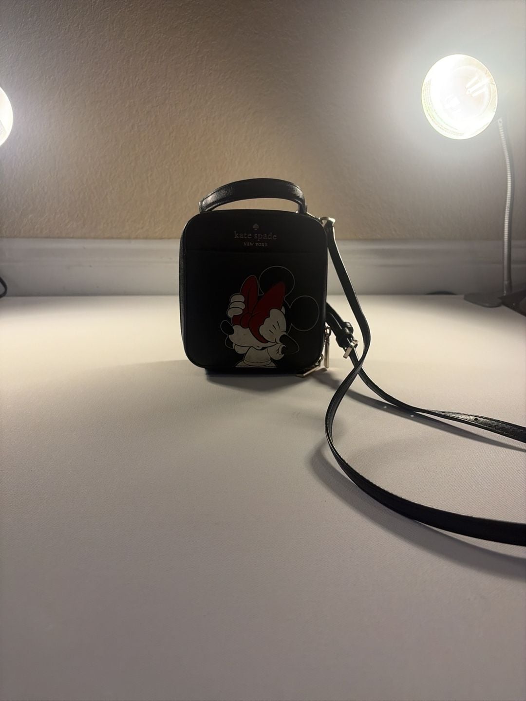Kate Spade Disney Minnie Mouse Vanity Crossbody Bag Black 1