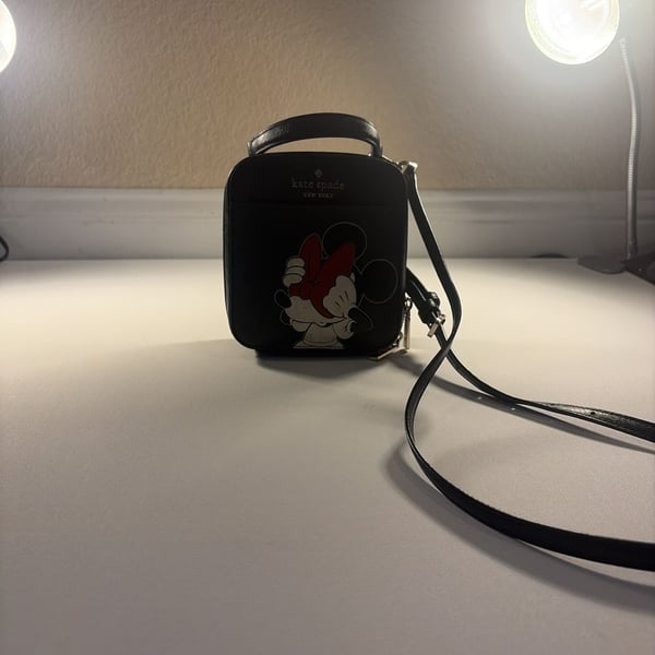 Kate Spade Disney Minnie Mouse Vanity Crossbody Bag Black